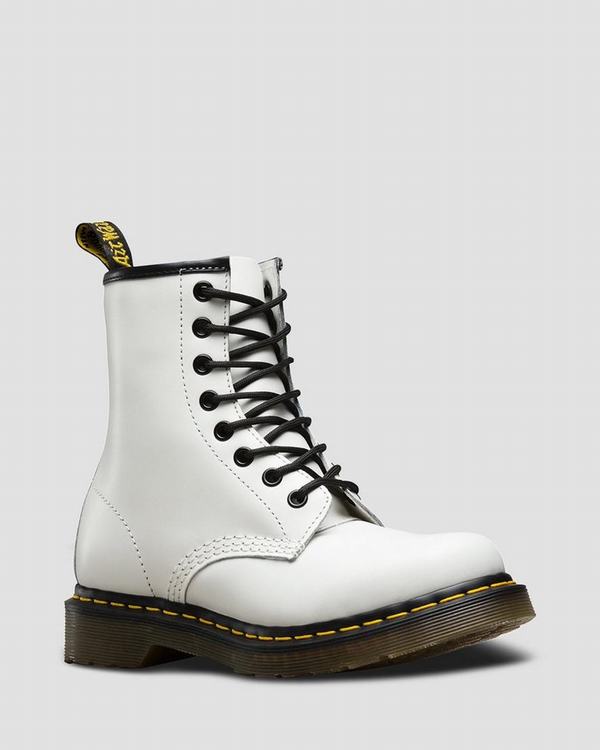 Dr Martens Dámské Kotníkové Boty 1460 Smooth Bílé, CZ-415376